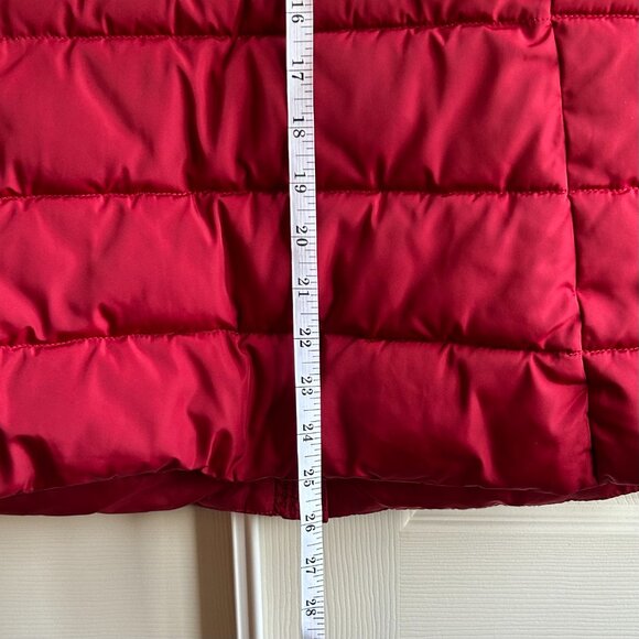 DKNY Quilted Puffer Jacket, Women's Size Medium in Wine Red - Picture 7 of 12